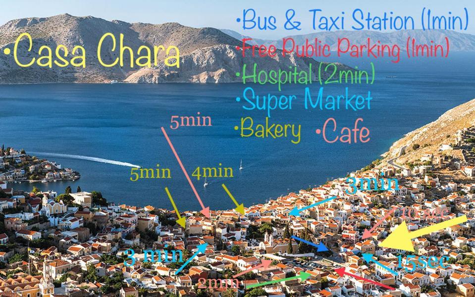Apartmán Casa Chara 2 Symi Exteriér fotografie
